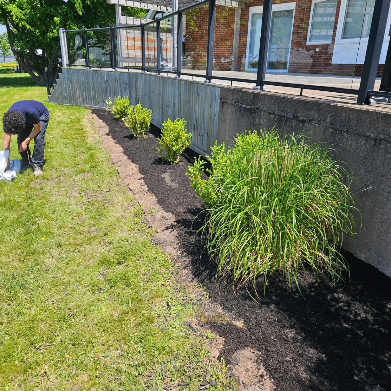 Deck and landscaping outdoor living build